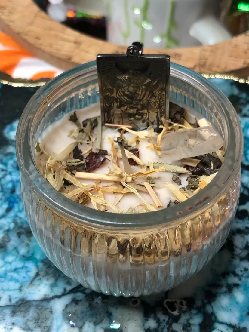 Tarot Lovers Pendant 🕯️Handmade Herb Candle