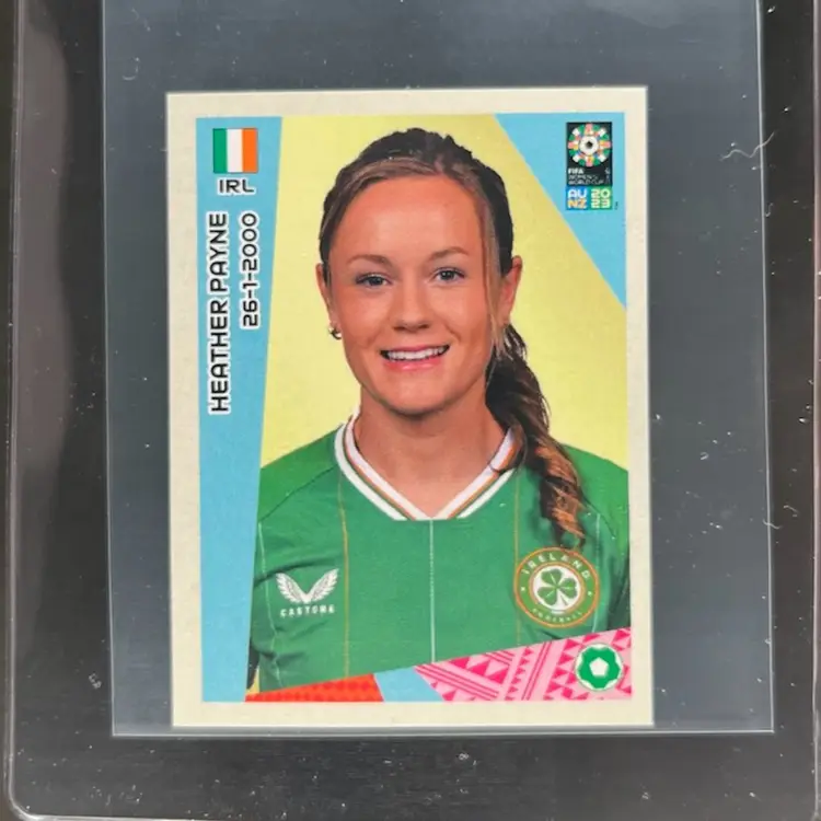 Heather Payne 2023 Panini Women’s World Cup Sticker Ireland Soccer Card