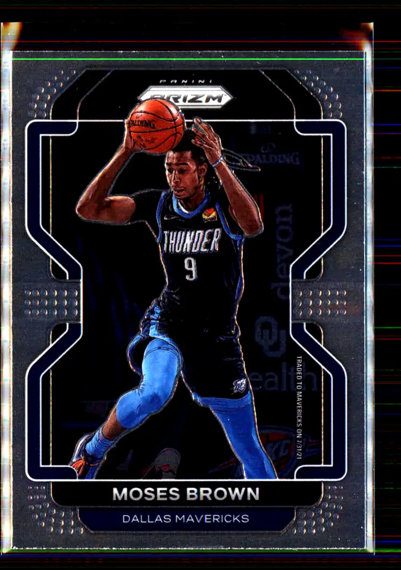 Moses Brown 2021-22 Panini Prizm #173 - Dallas Mavericks - (136-92)