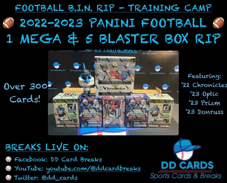 8/8- 2022-23 Panini Football 6 Box Mixer Rip