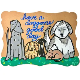 Made By Me, Hand Painted Greeting Card, Good Day