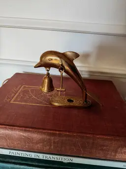 SOLID BRASS DOLPHIN RECEPTION BELL