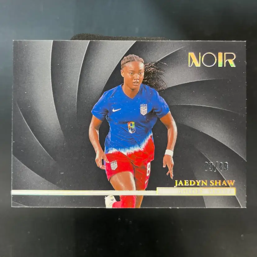 Jaedyn Shaw 2024/25 Panini Noir /49 USWNT Soccer Card