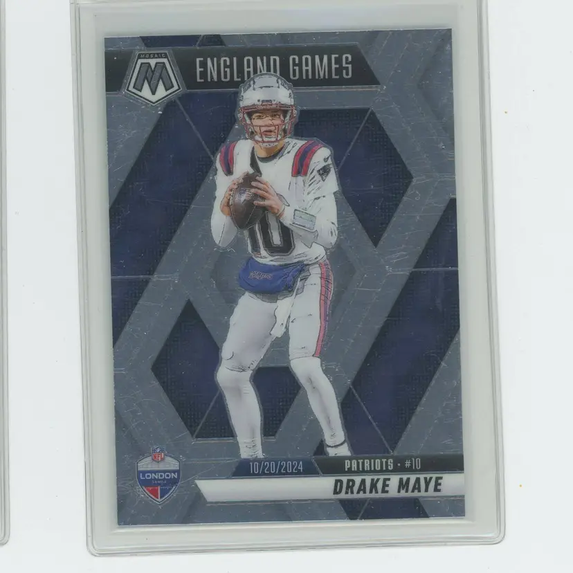 Football 2025 Panini Mosaic Football Drake Maye England Games #258 New England Patriots