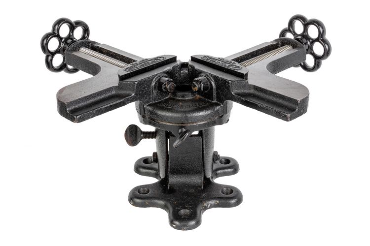 Vintage Stanley No. 400 Cast Iron Mitre Vice - Tilts & Swivels