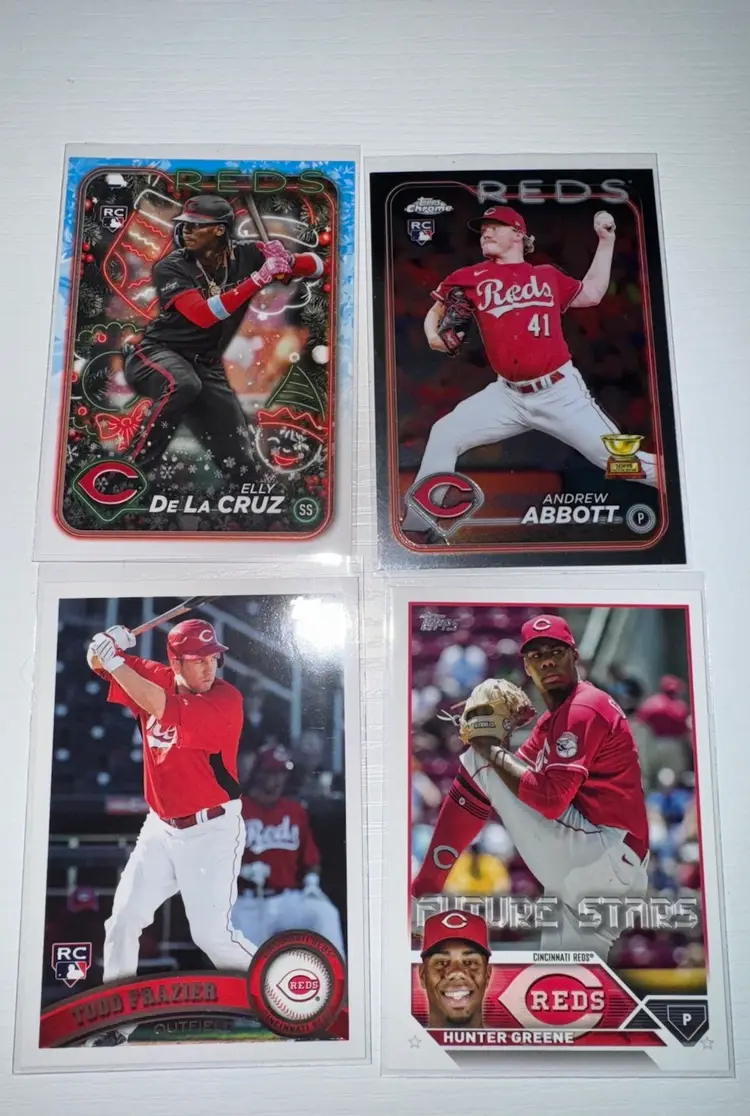 Cincinnati Reds 4 Card Rookies Lot