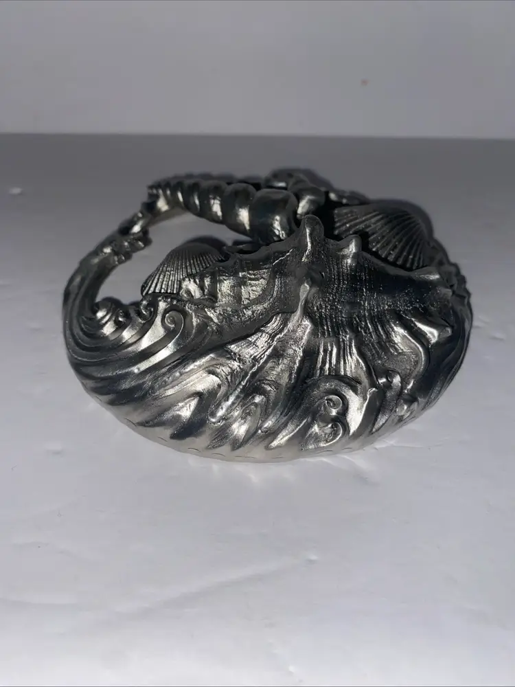 Vintage 1994 Seagull Canada Pewter Etain Zinn Candle/ Potpourri Jar Lid