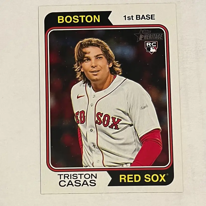 Triston Casas RC 2023 Topps Heritage Boston Red Sox