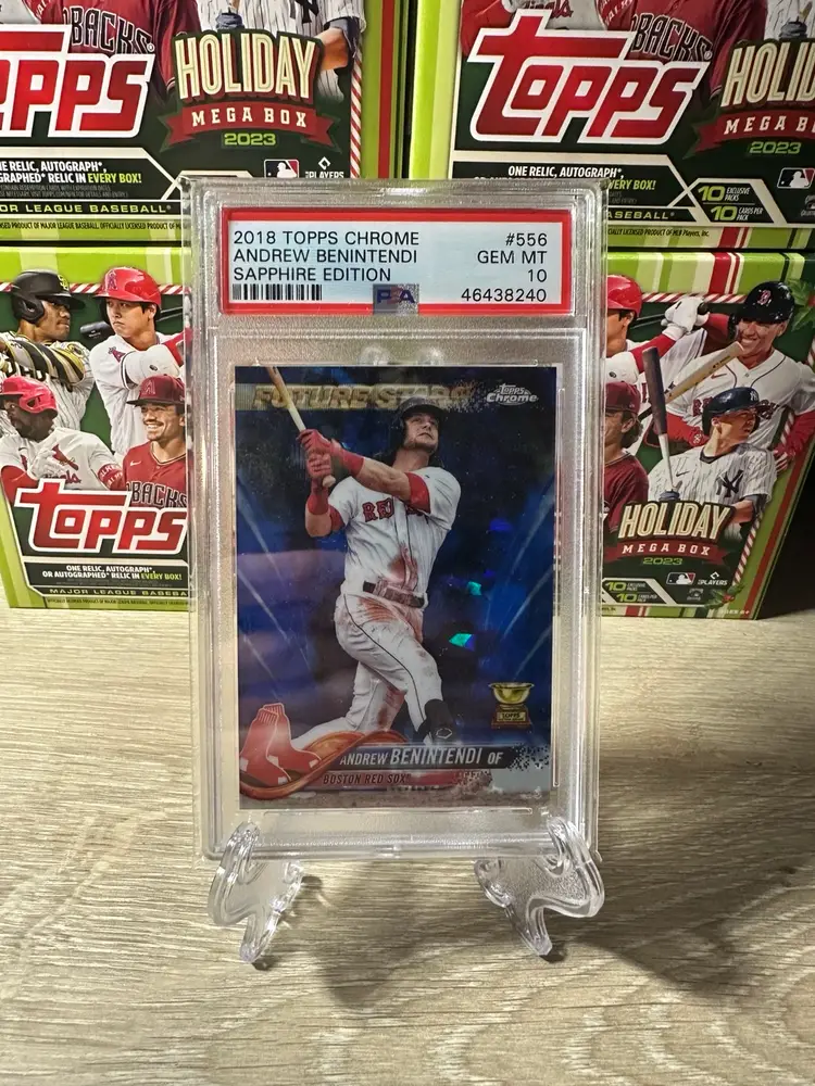 2018 Topps Chrome Andrew Benintendi Sapphire Edition PSA 10