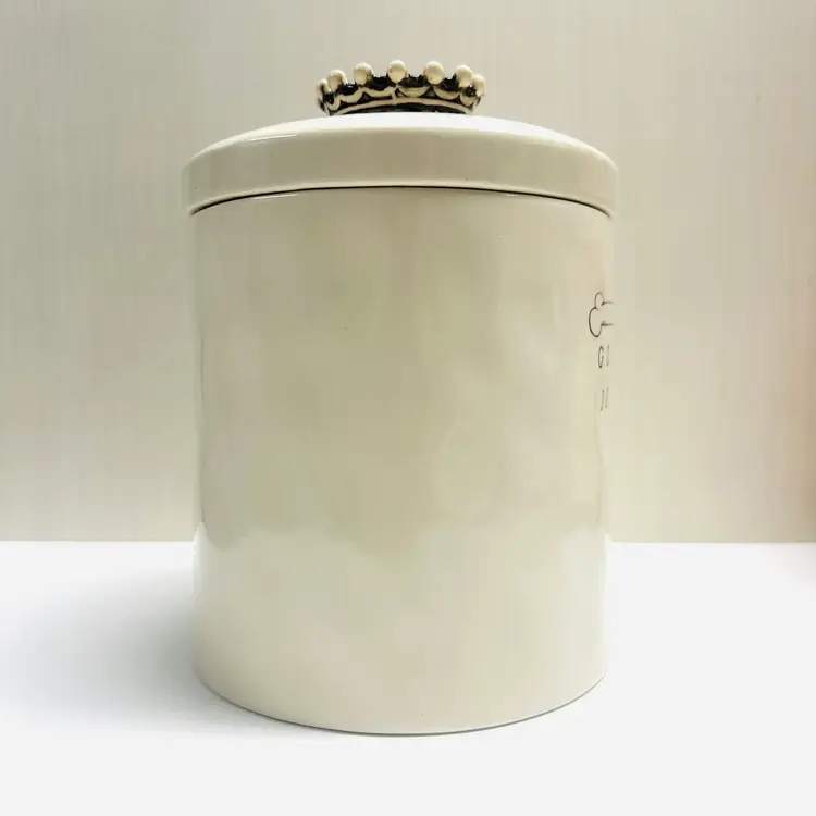 Retired Rae Dunn Good Dog Lidded Canister Container Ceramic