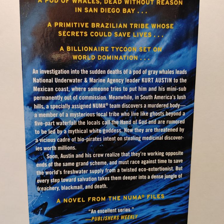 Blue Gold by Clive Cussler. Kurt Austin series. Like new. Published 2021.