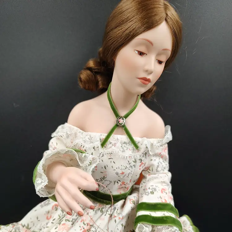 Vtg Danbury Mint Saturday Evening Post Cover Girls collection Porcelain Doll