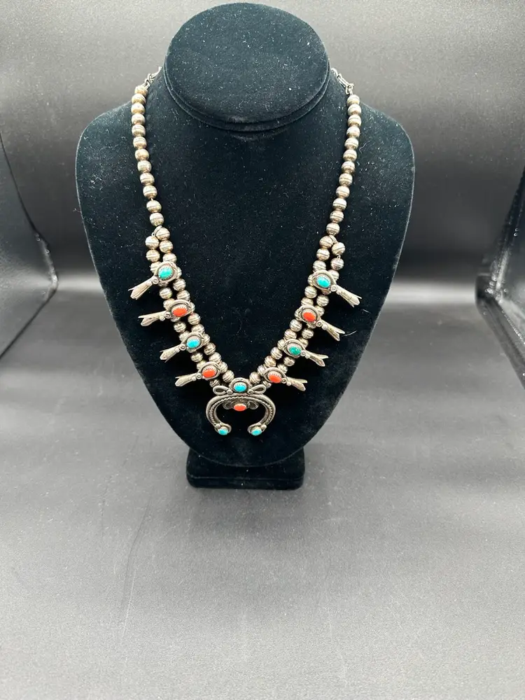 Vintage Squash Blossom Necklace