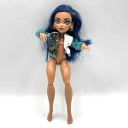 Monster High Doll Ghoul Spirit Cleo De Nile 2022 Mattel Blue Hair w/ Jacket