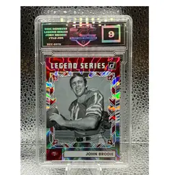 2024 John Brodie Panini Donruss Football Legend Series TLS-JBR 49ers ECC 9