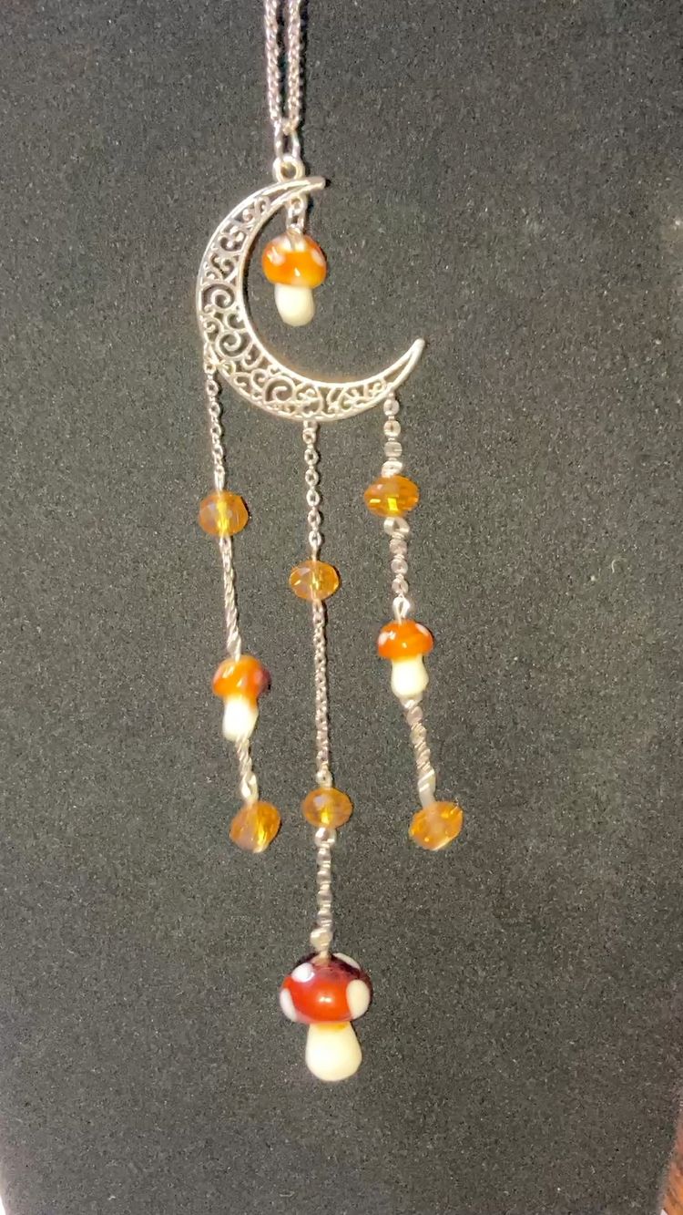 Mushroom Sun Catcher!  10” Long!