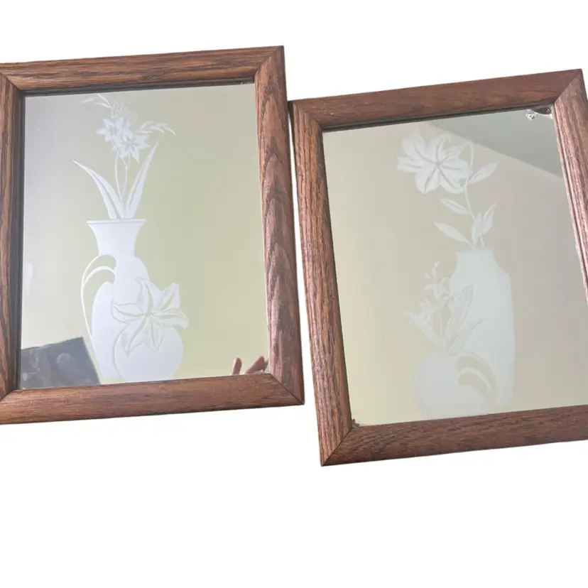Vintage Etched Mirrors