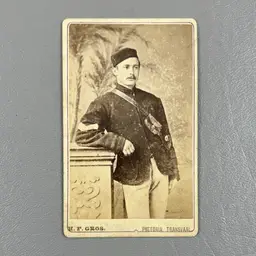 Antique CDV Photo Pretoria Transvaal South Africa 19th Century Portrait Man Cabinet Card 1800s Victorian