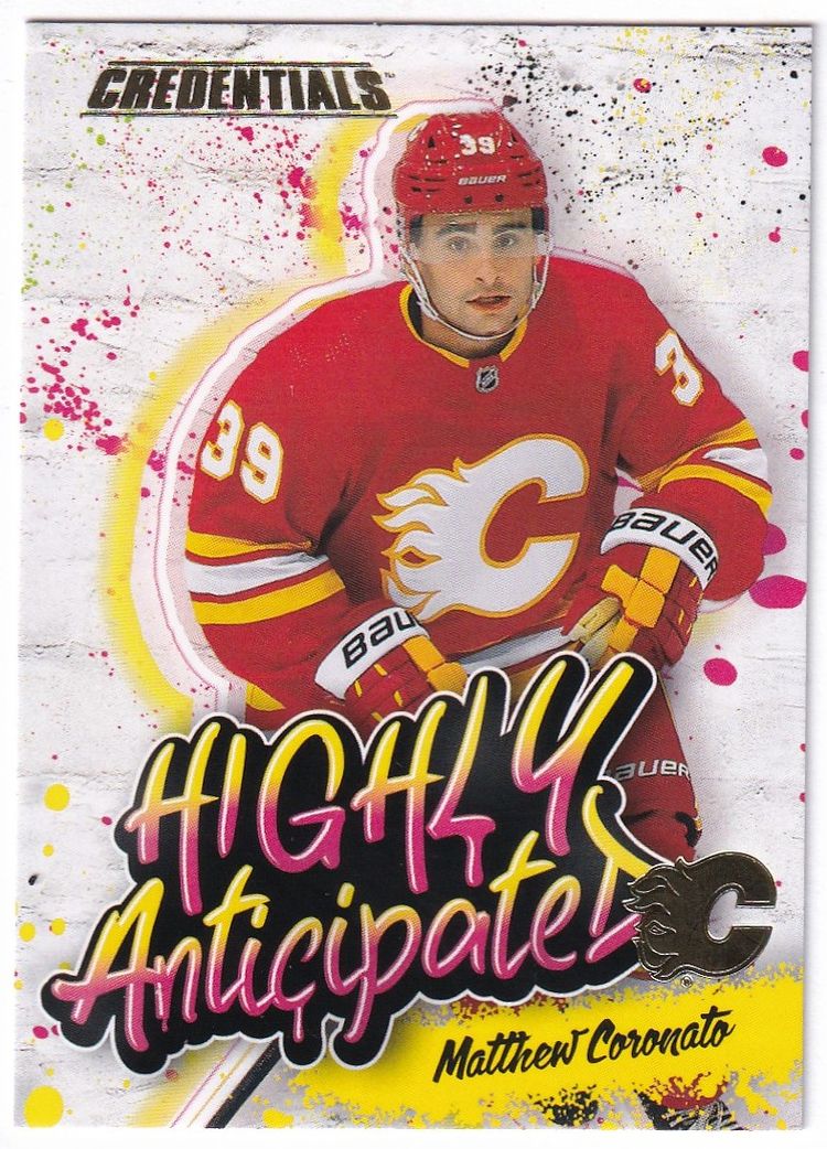 2023-24 Upper Deck Credentials Highly Anticipated #HA39 Matthew Coronato Calgary Flames Hockey Card
