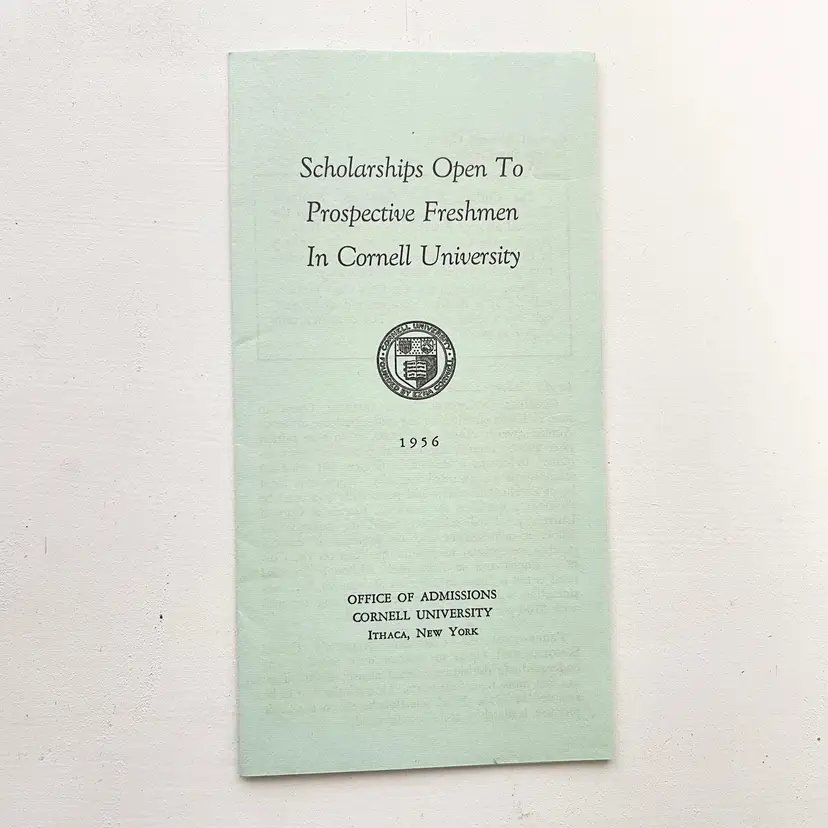 Cornell University Freshmen Award Pamphlet Vtg 1950s Ithaca New York
