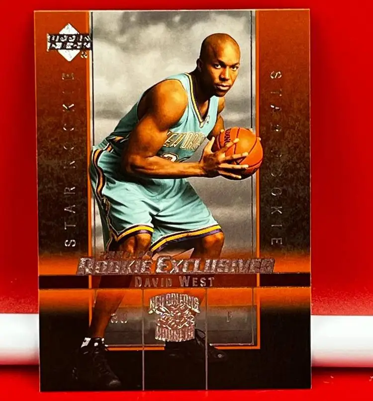 2004 Upper Deck Collector Basketball Trading Card Rookie Hornets David West #14