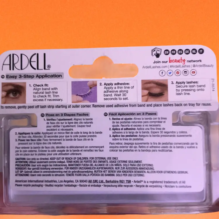 Ardell Natural Eye Lash Kit. Easy 3 Step Application.