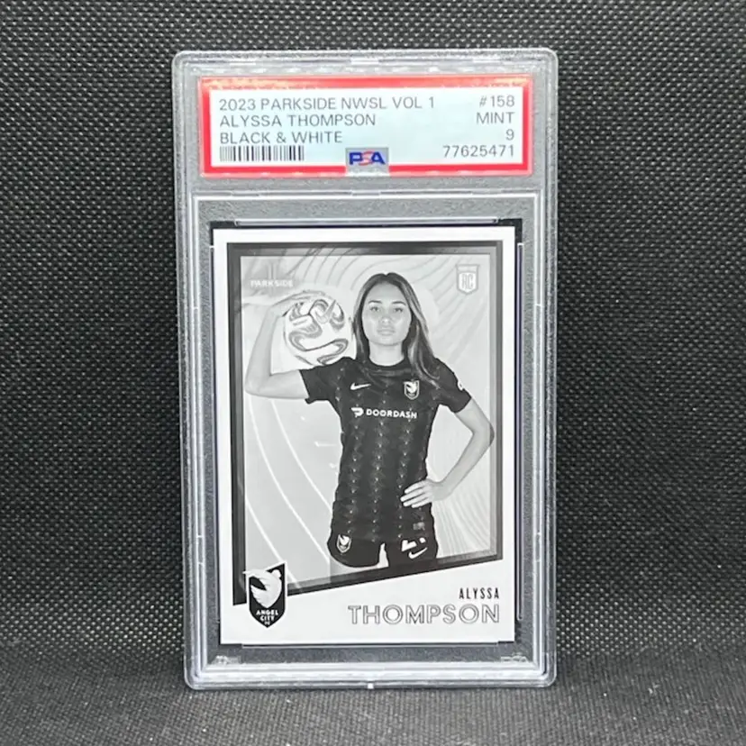 Alyssa Thompson 2023 Parkside NWSL Black And White PSA 9 Soccer Card