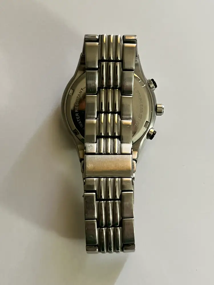 KENNETH COLE REACTION KC3732 Men's Stainless Steel Chronograph Watch Black Dial