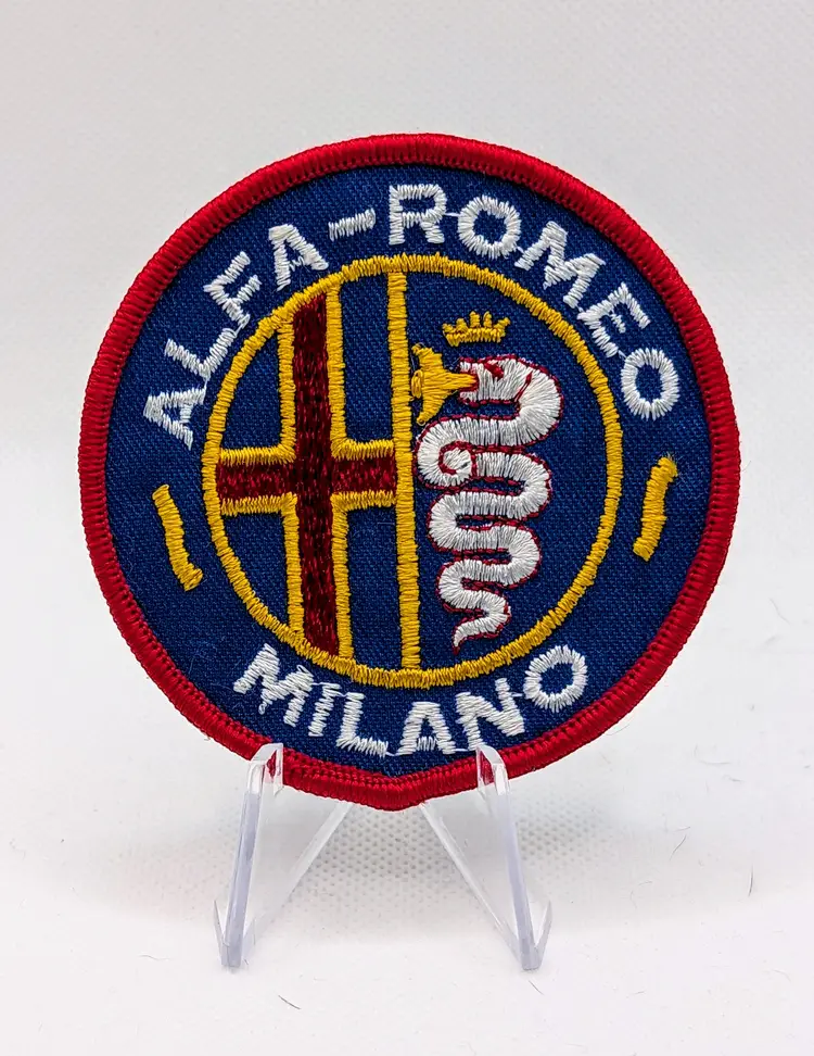 Vintage ALFA-ROMEO Embroidered Patch Milano Sew On Patch F1 Formula 1 Racing