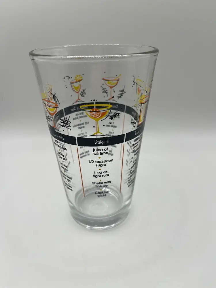 Libby Cocktail Mixed Drink Recipe Glass Bar Ware Barware Vintage Alcohol