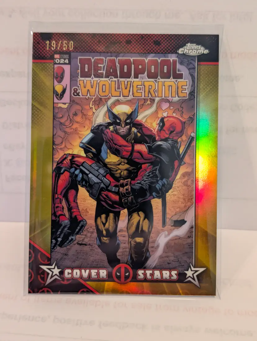 2025 Topps Chrome Deadpool Cover Stars #CS-18 Wolverine Spider-Gwen /50 - (140)
