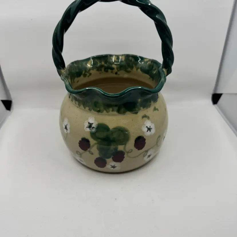 Barton Pottery Strawberry Basket