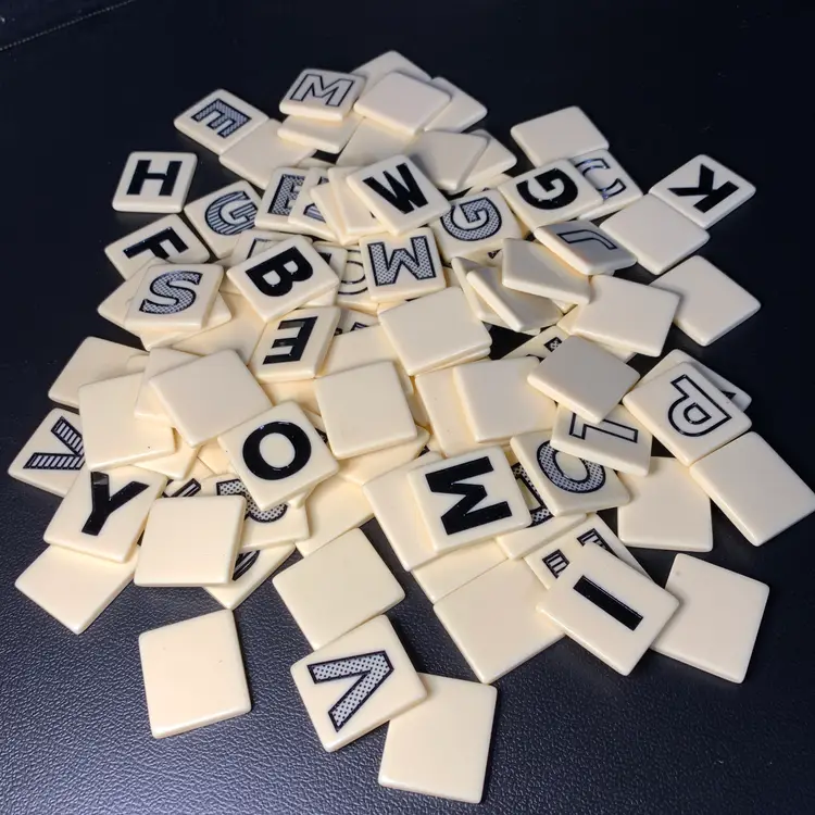 104-Plastic Letter Tiles