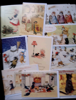 10 x Vintage Design Christmas Cards Random Pack #24