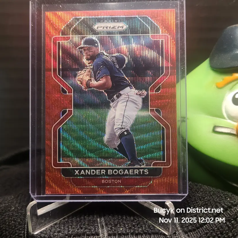2021 Panini PRIZM Red Wave - Xander Bogaerts Boston Red Sox 24/99