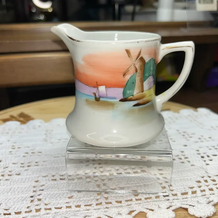 Vintage (Antique) Nippon Hand Painted China Creamer “By The Sea”