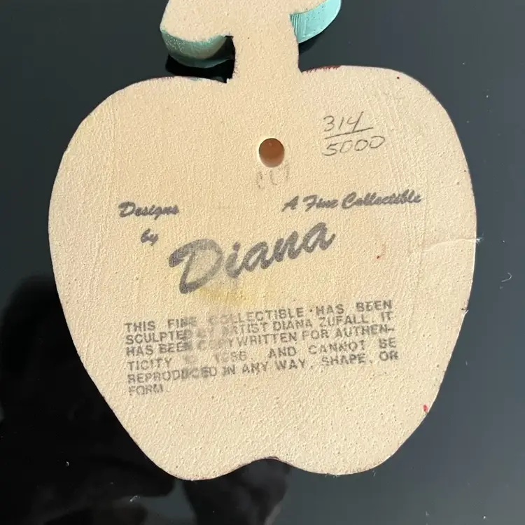 Vintage Diana Fall Apple Wall Art 1991 Signed