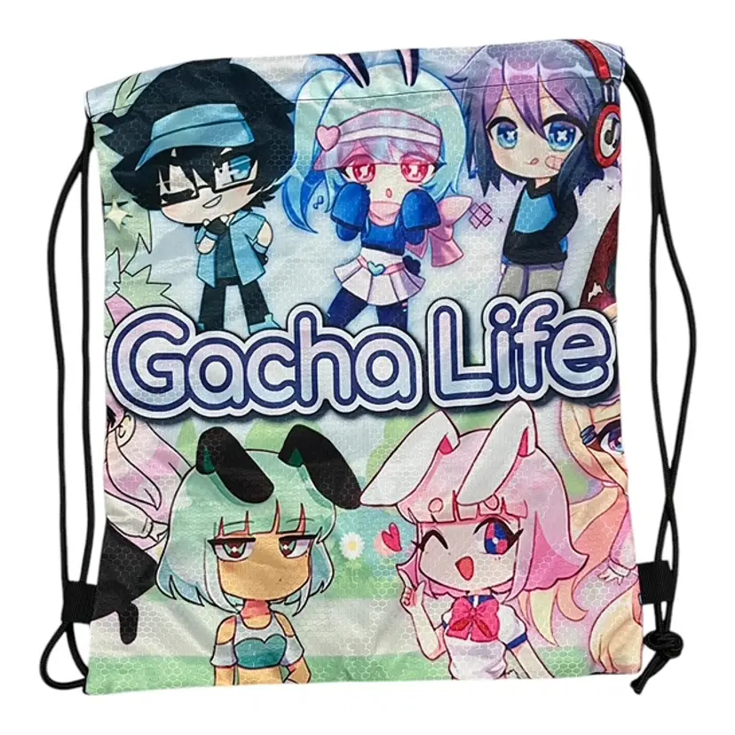 Gacha Life Unisex Drawstring Bag – 3D Print Lightweight Daypack/Gym Bag