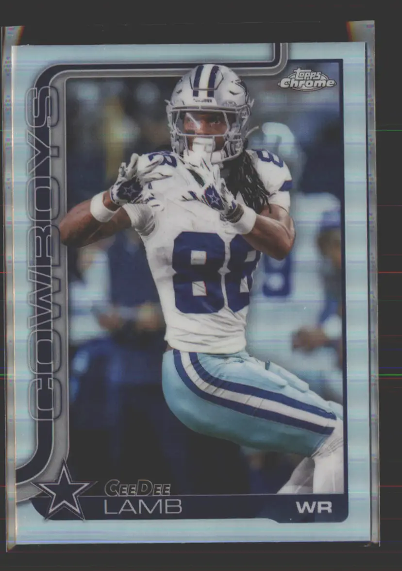Ceedee Lamb 2025 Topps Chrome Refractor #76 - (142) - Dallas Cowboys