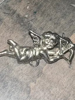 Vintage Danecraft Cupid Pin, Maybe Pewter?