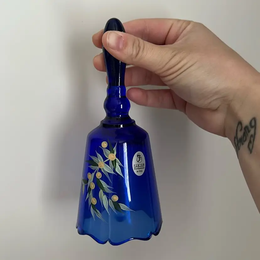 Vintage Fenton Hand painted Bell