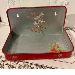 Up-Cycled Galvanized Wall Hang Pocket Shelf 9.5x6