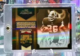 Clinton Portis 2007 Prestige 25/25 BOOKEND Sepia Bronze Holo Washington Redskins