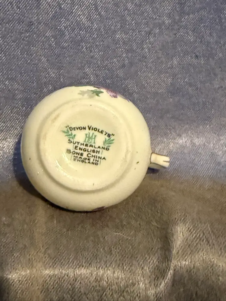 Vintage Sutherland Bone China Set Devon Violets