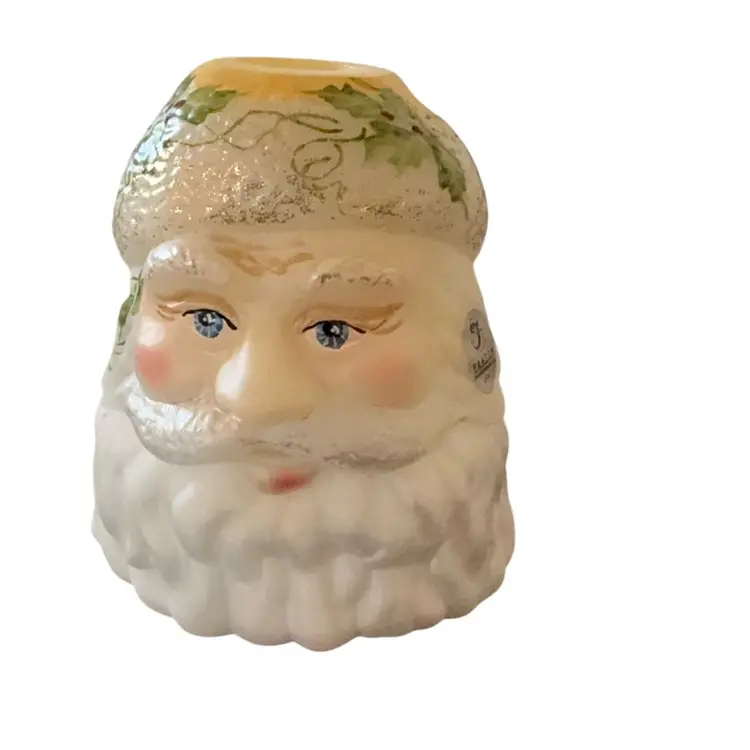 Fenton Milk Glass Santa Claus Fairy Light