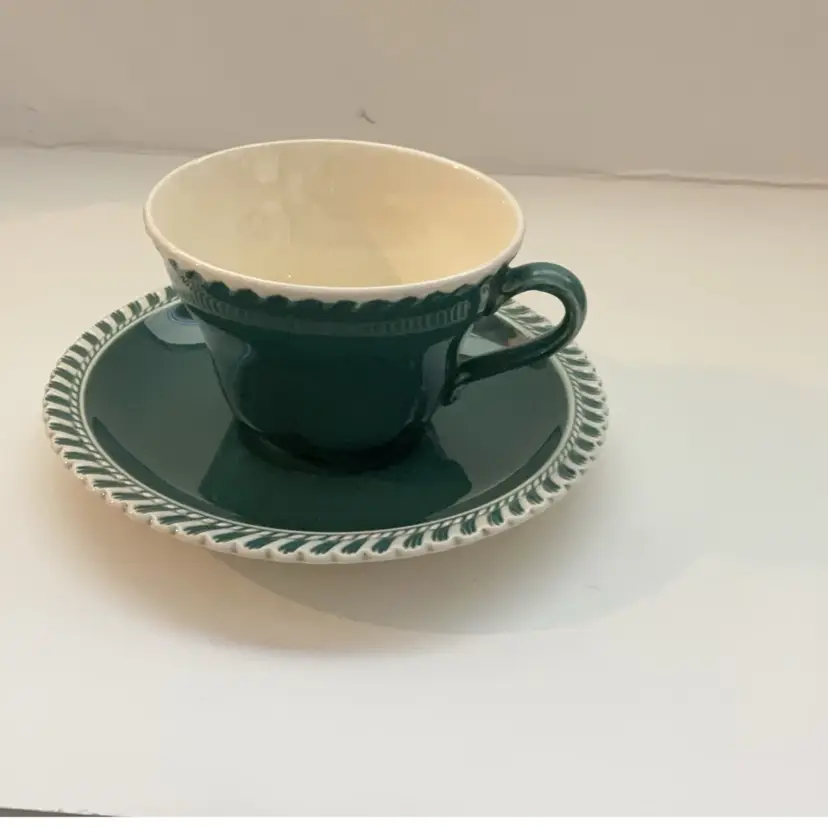 Harker Ware Green Teacup