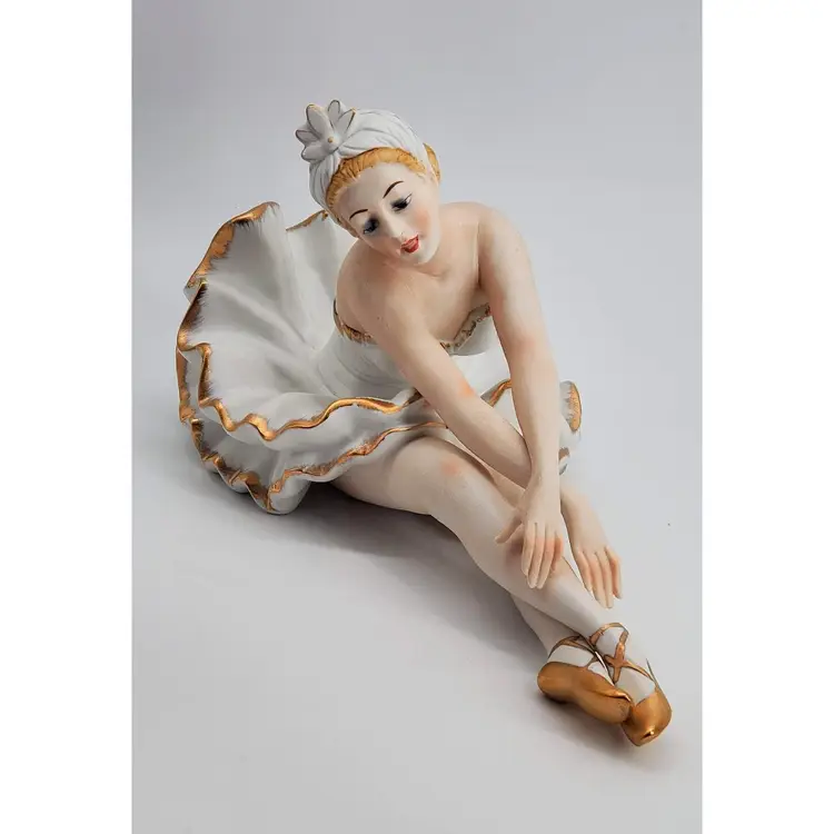 Porcelain Ballerina Dying Swan Nutcracker Vintage Made in Japan 11"