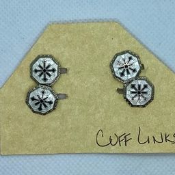 Vintage Art Deco Enamel Cufflinks