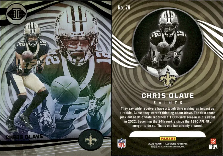 Chris Olave Rookie  Lot of 16  Football Cards New Orleans Saints CC28