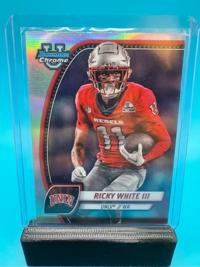 Ricky White Bowman Chrome U Refractor UNLV Rebels